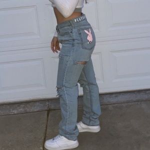 Custom Playboy mom jeans